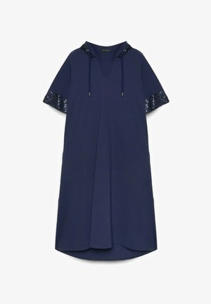 Fiorella Rubino, VESTITO OVER CON PAILLETTES - Sweatkleid - blu