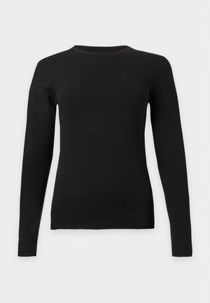 ONLY, ONLRILEY O NECK - Μπλούζα με μακριά μανίκια - black