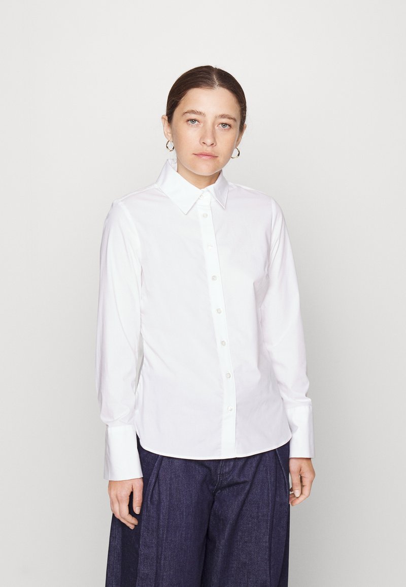 Banana Republic Petite LONG CUFF RILEY Buttondown blouse white