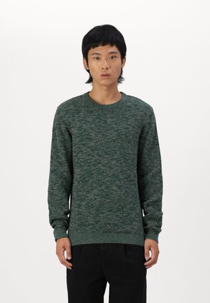SLHVINCE BUBBLE CREW NECK - Pulover - rain forest