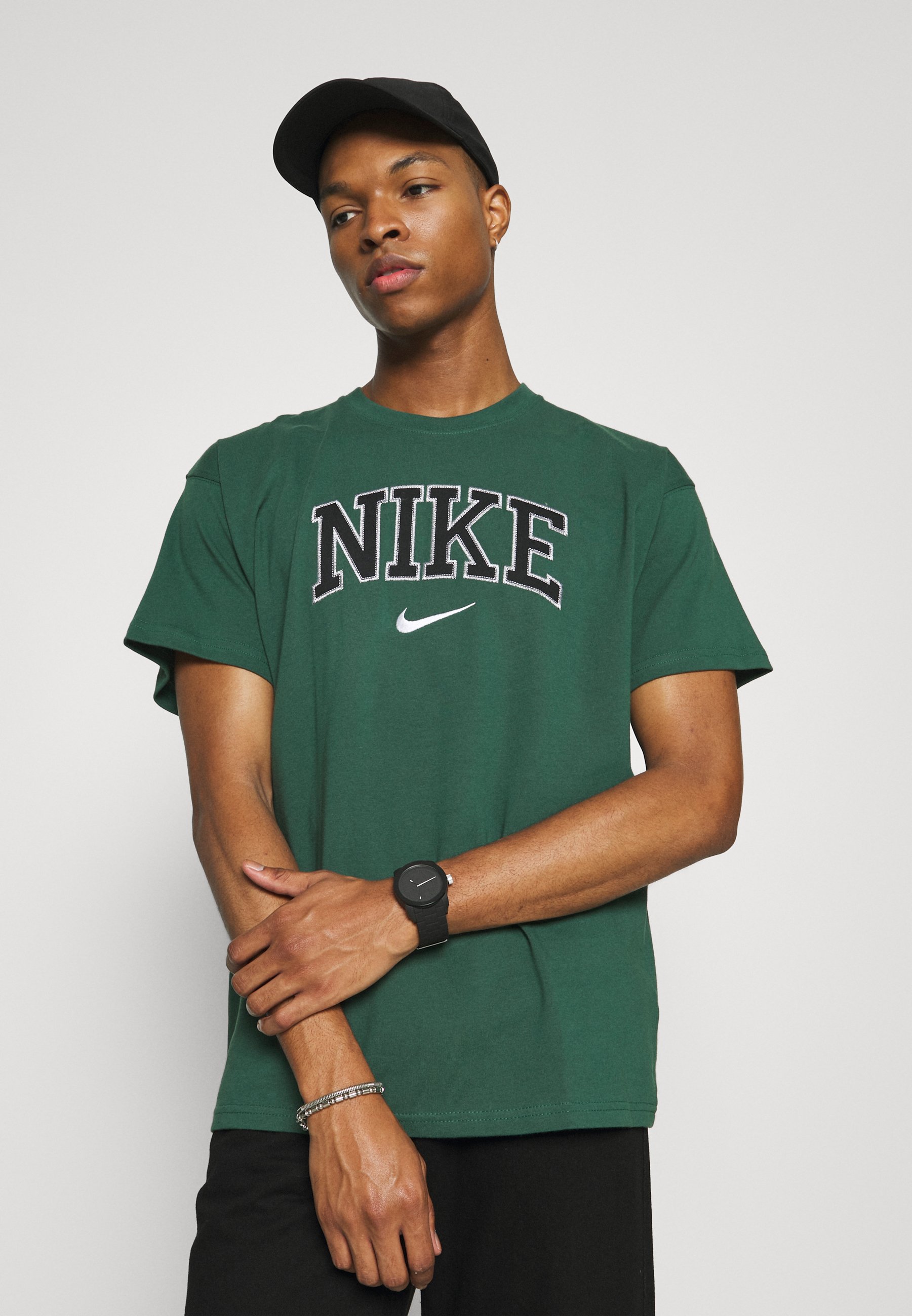 black and green nike t shirt