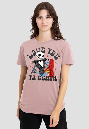 LOVE YOU TO DEATH - Print T-shirt - pink
