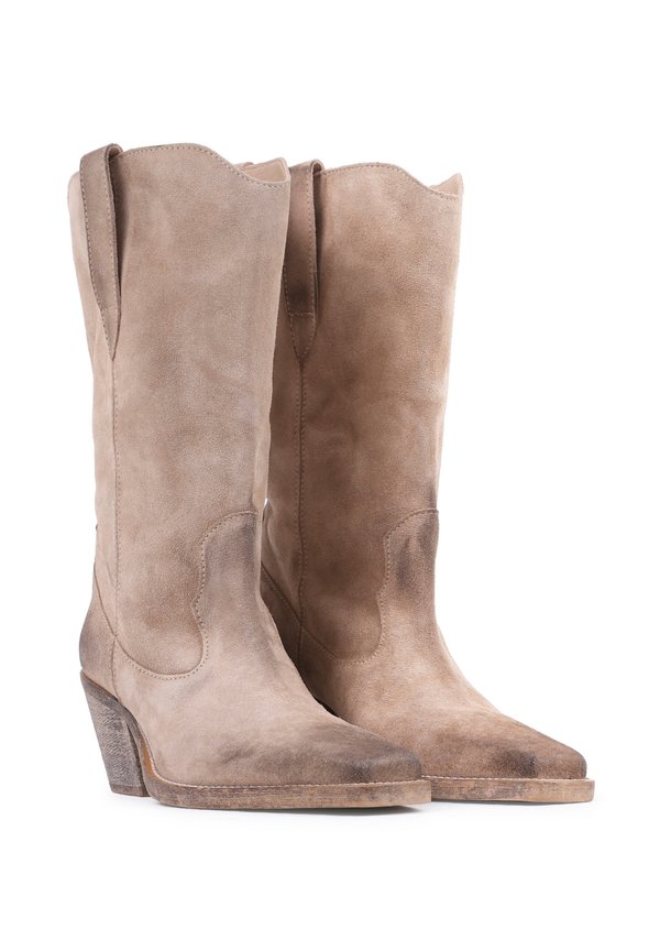 KY-RIE - Cowboy/Biker boots - oatmilk2