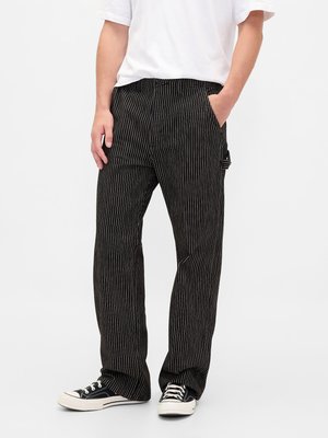 PINSTRIPE - Pantaloni - Black