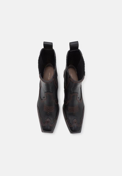Loeffler Randall AGNES WESTERN BOOTIES - Botines camperos - black/brown