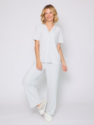 SHORT SLEEVE TRADITIONAL SET - Nattplagg set - grey