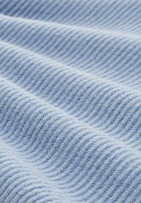 TOM TAILOR MIT STEHKRAGEN - Pulóver - calm blue rib structure