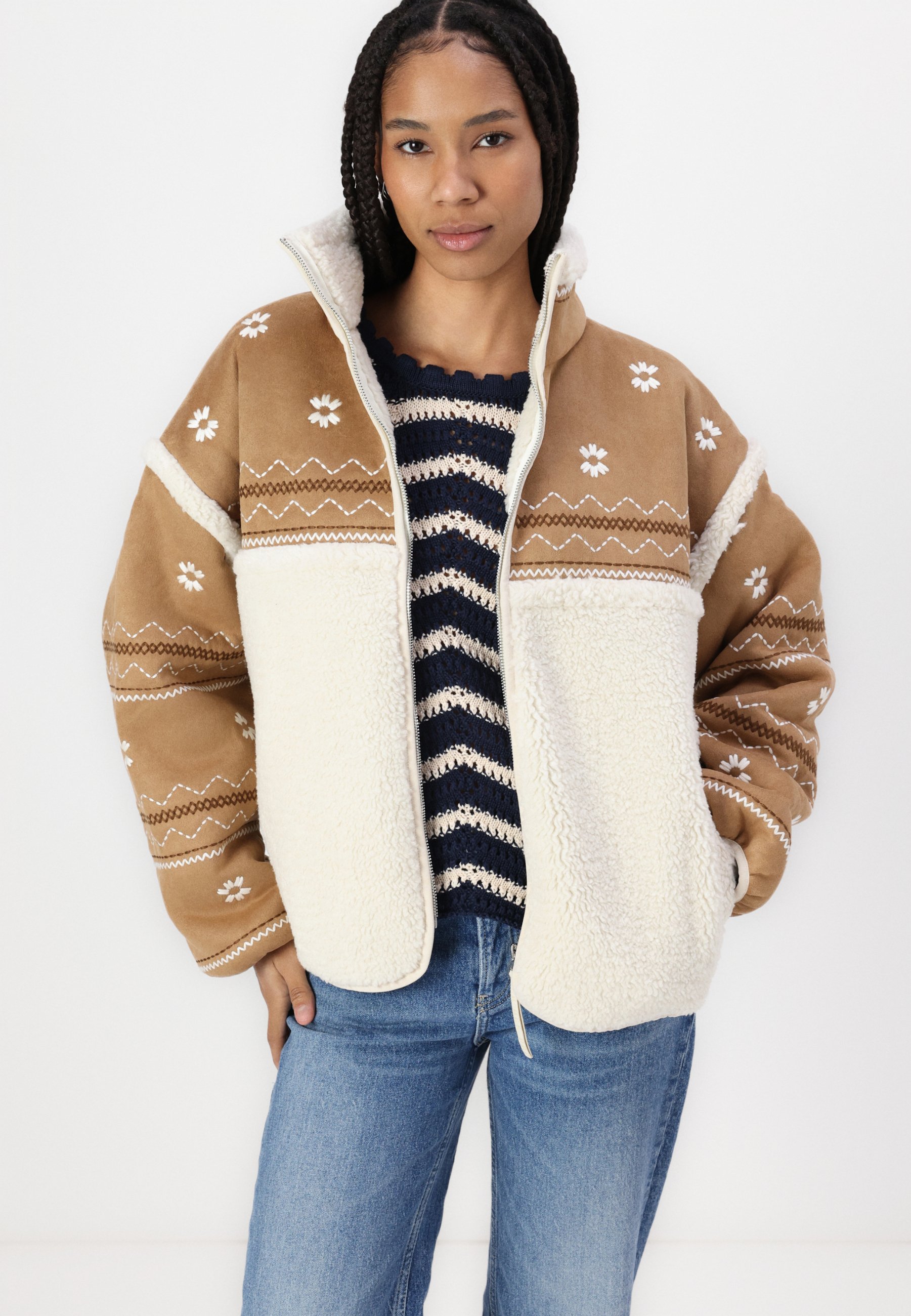 UGG MARLENE JACKET ATHERSON - Winter jacket - chestnut/tan - Zalando