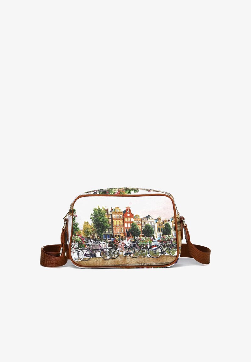 Y Not? Borsa a tracolla - flower river