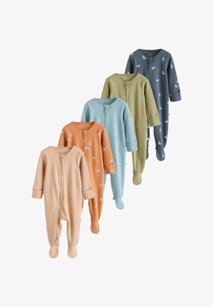 Next, REGULAR FIT - TWO WAY ZIP 5 PACK - Strampler - mineral blue