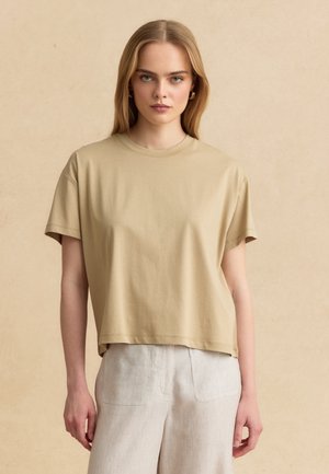 Les Copains, T-Shirt basic - beige