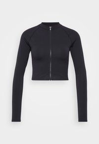 THE CONTOUR RASHGUARD - Bikini felső - black