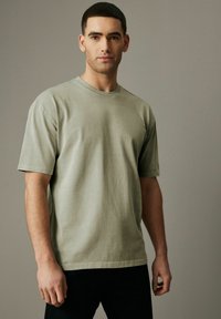 Next HEAVYWEIGHT - Tricou basic - sage green garment dye