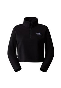 The North Face GLACIER CROPPED ¼ ZIP - Flīsa džemperis - tnf black