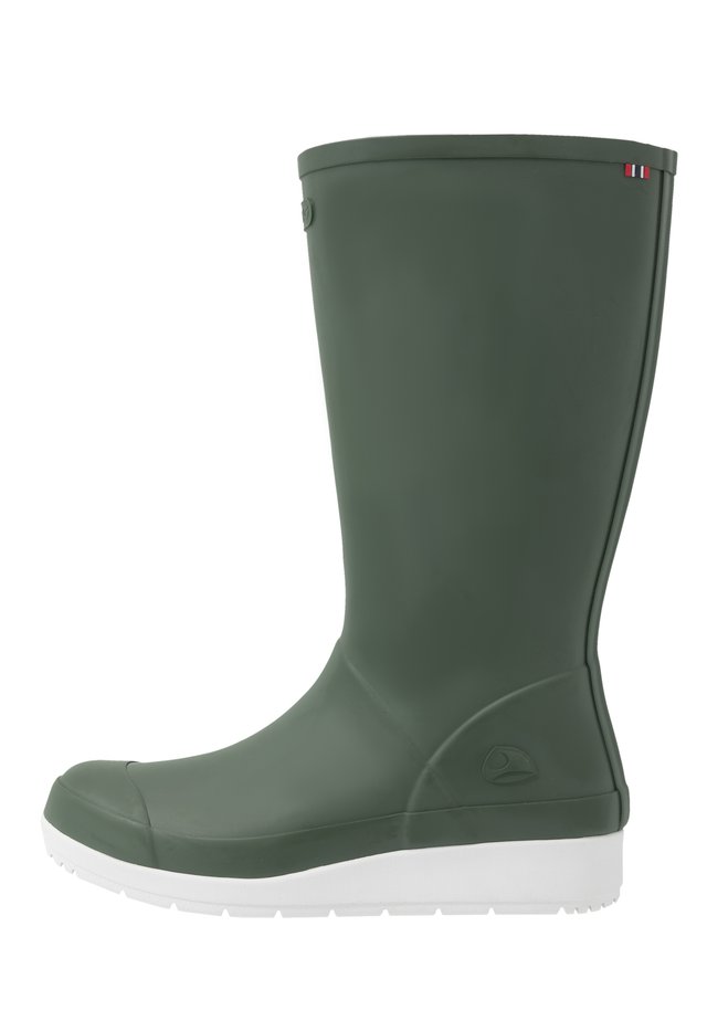 FRID - Gummistiefel - olive/white