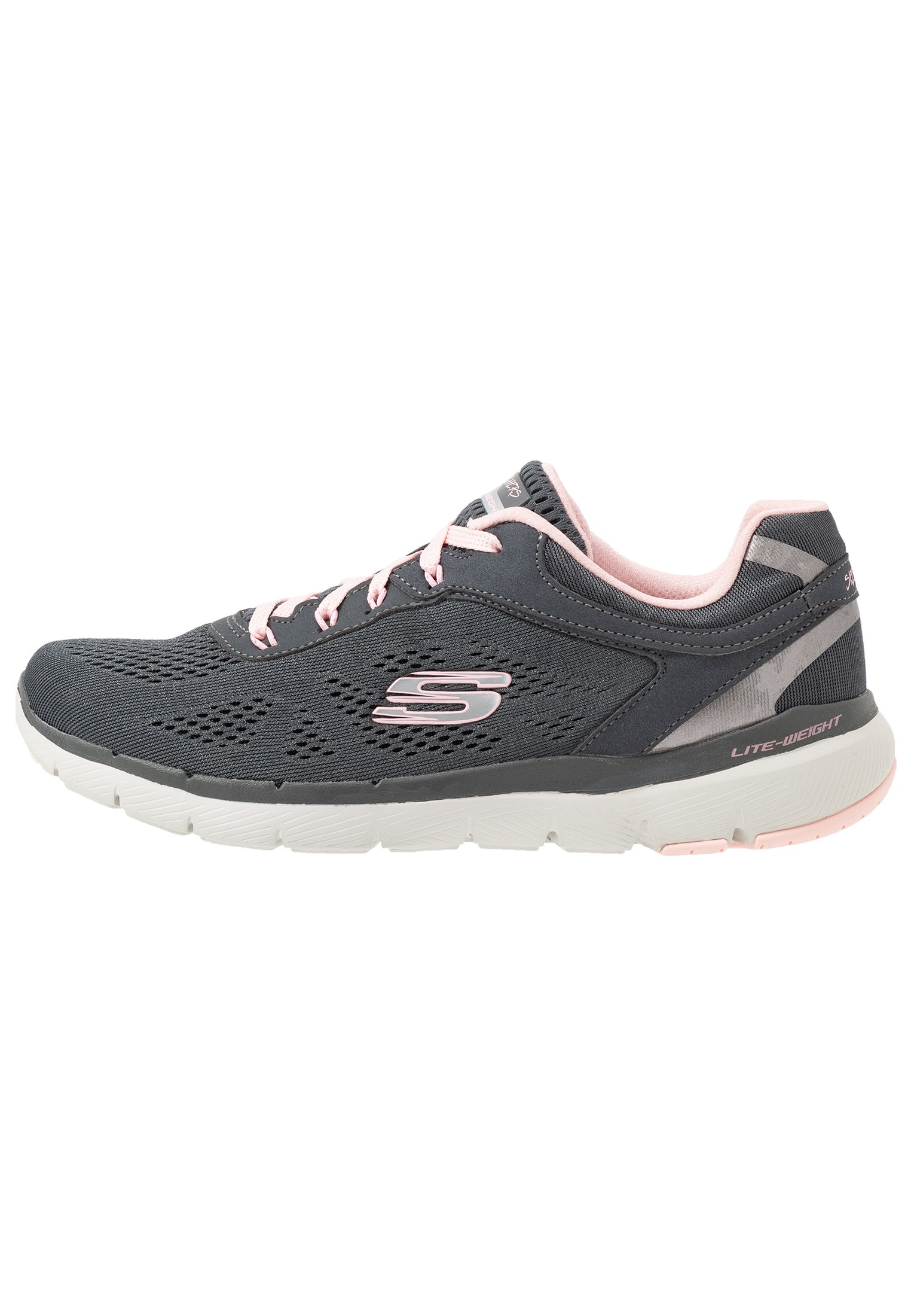 Skechers Sport FLEX APPEAL 3.0 Joggesko charcoalpink Skechers Sport FLEX APPEAL 3.0 Joggesko graylight pink