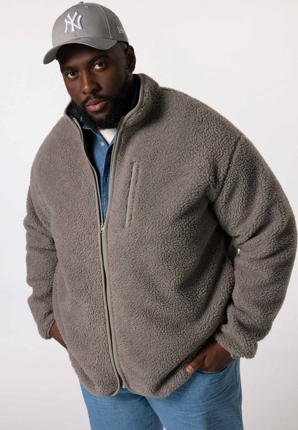 STEHKRAGEN - Fleecejacke - dark gray