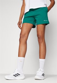 Champion ICONS SHORTS SMALL LOGO - Pantalón corto de deporte - dark green