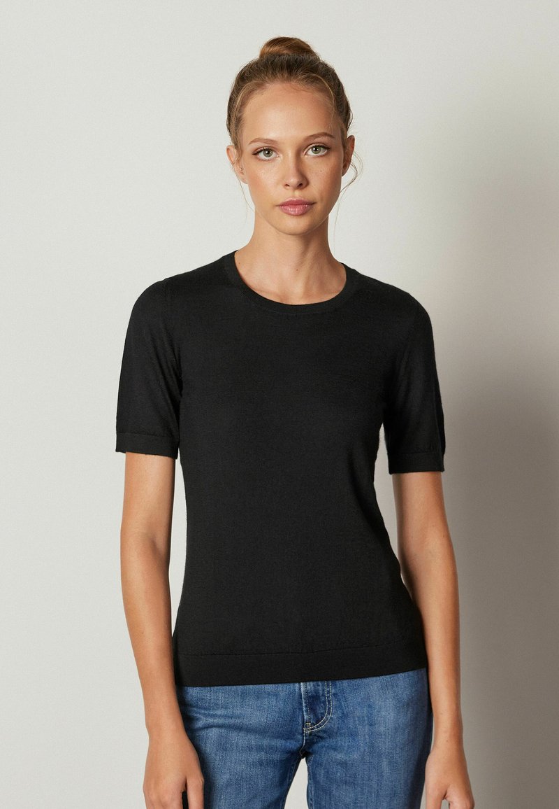 Falconeri T-Shirt basic - black/schwarz - Zalando.ch