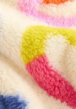 Next ZIP THROUGH - Fleecejacka - cream rainbow squiggle