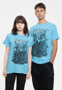 Paradiso Clothing SLIPKNOT THE END SO FAR BAND - Print T-shirt - blue