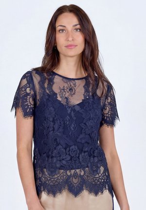 NÜ Denmark, ESSIE TOP S/S - Bluză - navy