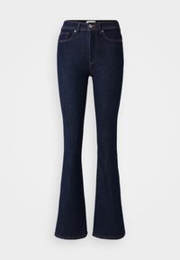 ONLWAUW LIFE RINSE - Flared jeans - dark blue denim