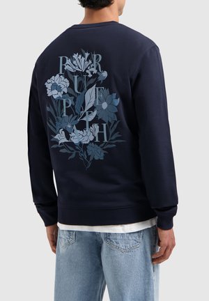 REGULAR FIT CREWNECK LS - Sweatshirt - navy