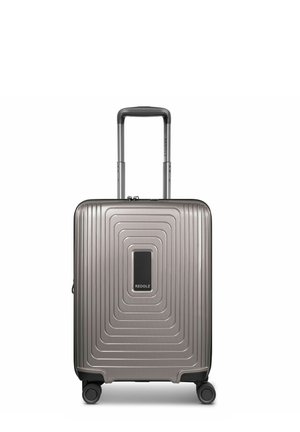 ESSENTIALS KABINENTROLLEY MIT DEHNFALTE - Valise à roulettes - coffee grey metallic
