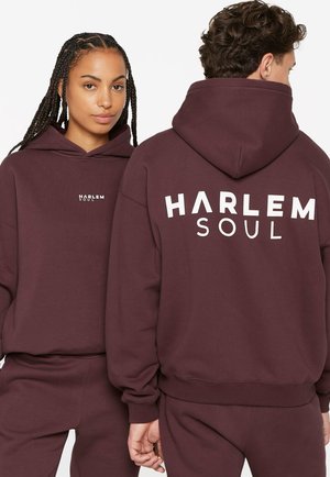 HARLEM SOUL ELY-AS MIT BACKPRINT - Hoodie - cranberry juice