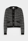 VIAUDREY CHECK CARDIGAN - Cardigan - black/white