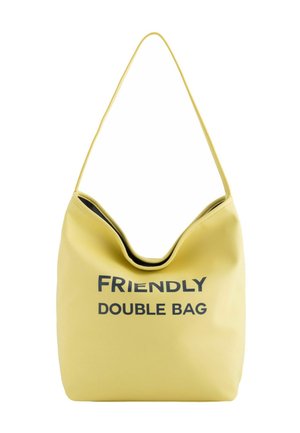 FRIENDLY DOUBLE SPRING - Handbag - yellow green