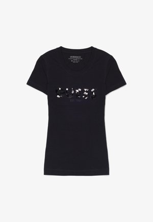 Guess, CN SS LOGO SEGQUINS W5GI17 J1314 - T-shirt imprimé - black