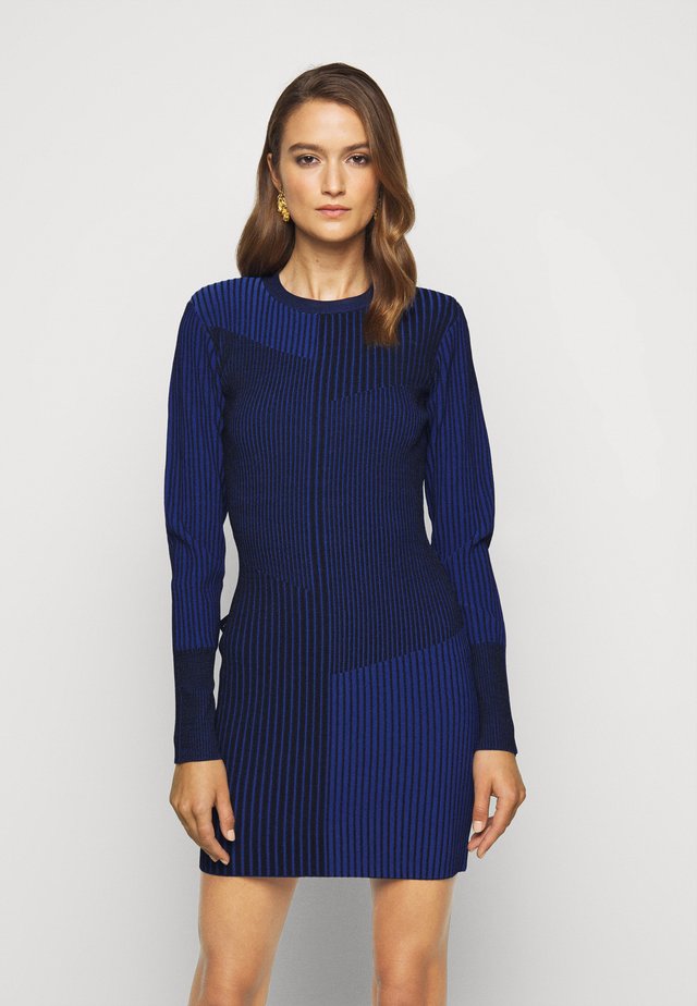 LONG SLEEVE MINI DRESS - Day dress - sapphire