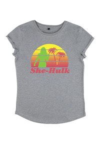 Henry Tiger SHE HULK ATTORNEY AT LAW RETRO SUNSET SHE HULK - T-shirts print - melange grey