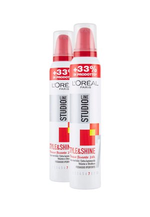 MOUSSE PER CAPELLI STUDIO LINE STYLE&SHINE, FISSAGGIO IPER FORTE, 200ML - 2 PACK - Trattamenti capelli