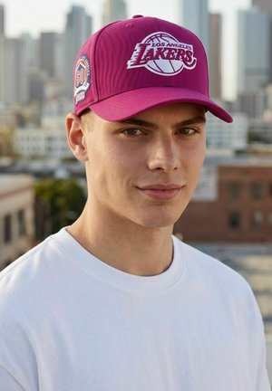 Mitchell & Ness, PRO CROWN   LOS ANGELES LAKERS - Cap - pink