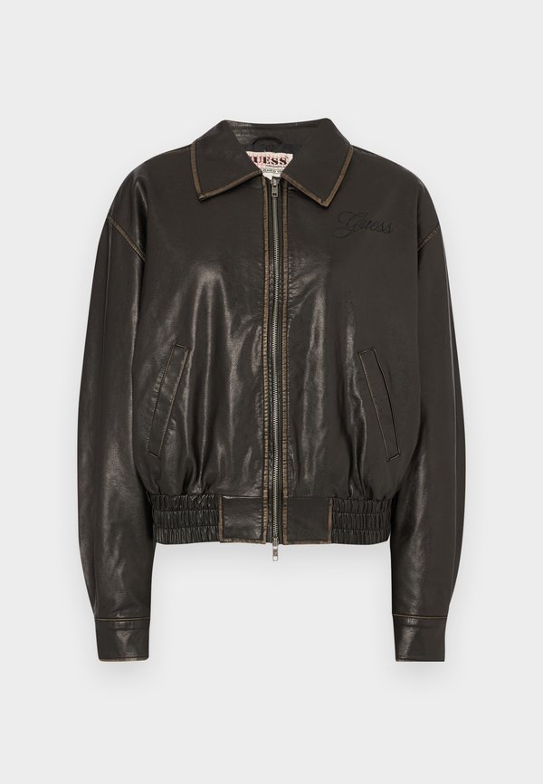 DISTRESS - Faux leather jacket4