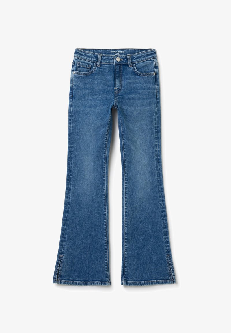 OVS WITH FADING - Flared Jeans - medium wash