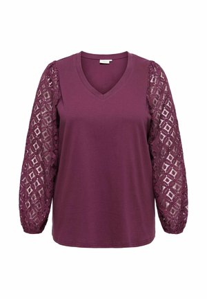 ONLY Carmakoma, BLUSE CAREFFIE BLUSE - Blusa - fig