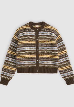 Levi's®, CHARLOTTE CREWNECK CARDIGAN - Chaqueta de punto - lea fairisle java