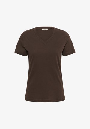Love Copenhagen, LCDOMINIKA V-NECK - T-shirts basic - java