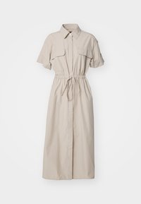 CUTOUT MIDI SHIRTDRESS - Robe chemise - khaki