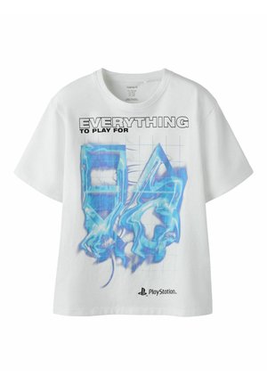 Name it, T-SHIRT PLAYSTATION - T-shirts med print - bright white