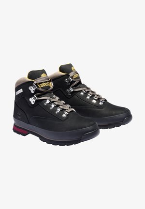 EURO HIKER - Snörstövletter - black nubuck