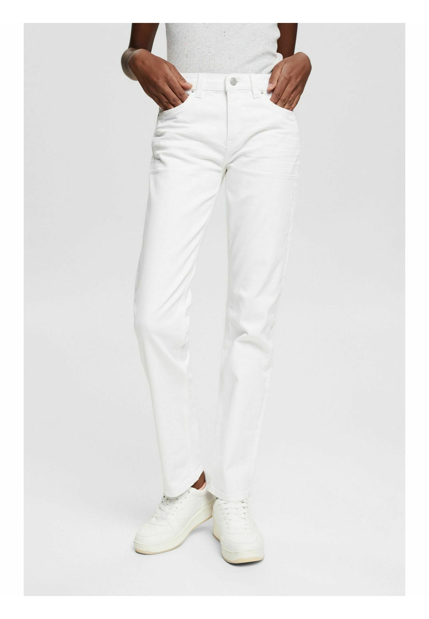 Esprit Straight leg jeans - white - Zalando.ie