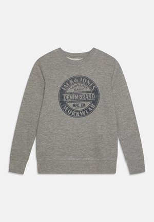 Jack & Jones Junior, JJJEANS O NECK JNR - Felpa - light grey melange