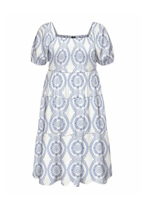 Vero Moda Curve, Smock VMCROKAYA Midi - Jurk - snow white