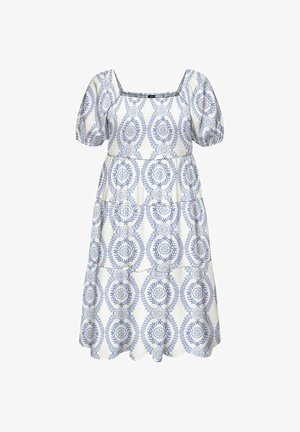 Vero Moda Curve, Smock VMCROKAYA Midi - Robe de jour - snow white