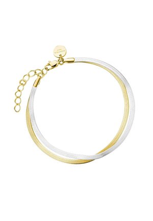 SNAKE DUO TONE - Armband - silver coloured and gold coloured